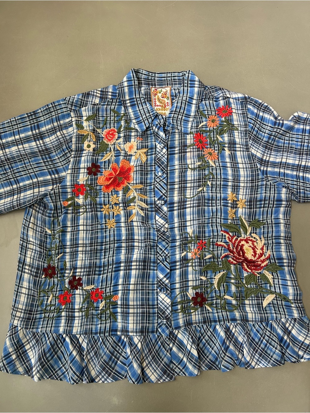 Johnny Was peplum top NWOT - Picture 15 of 16